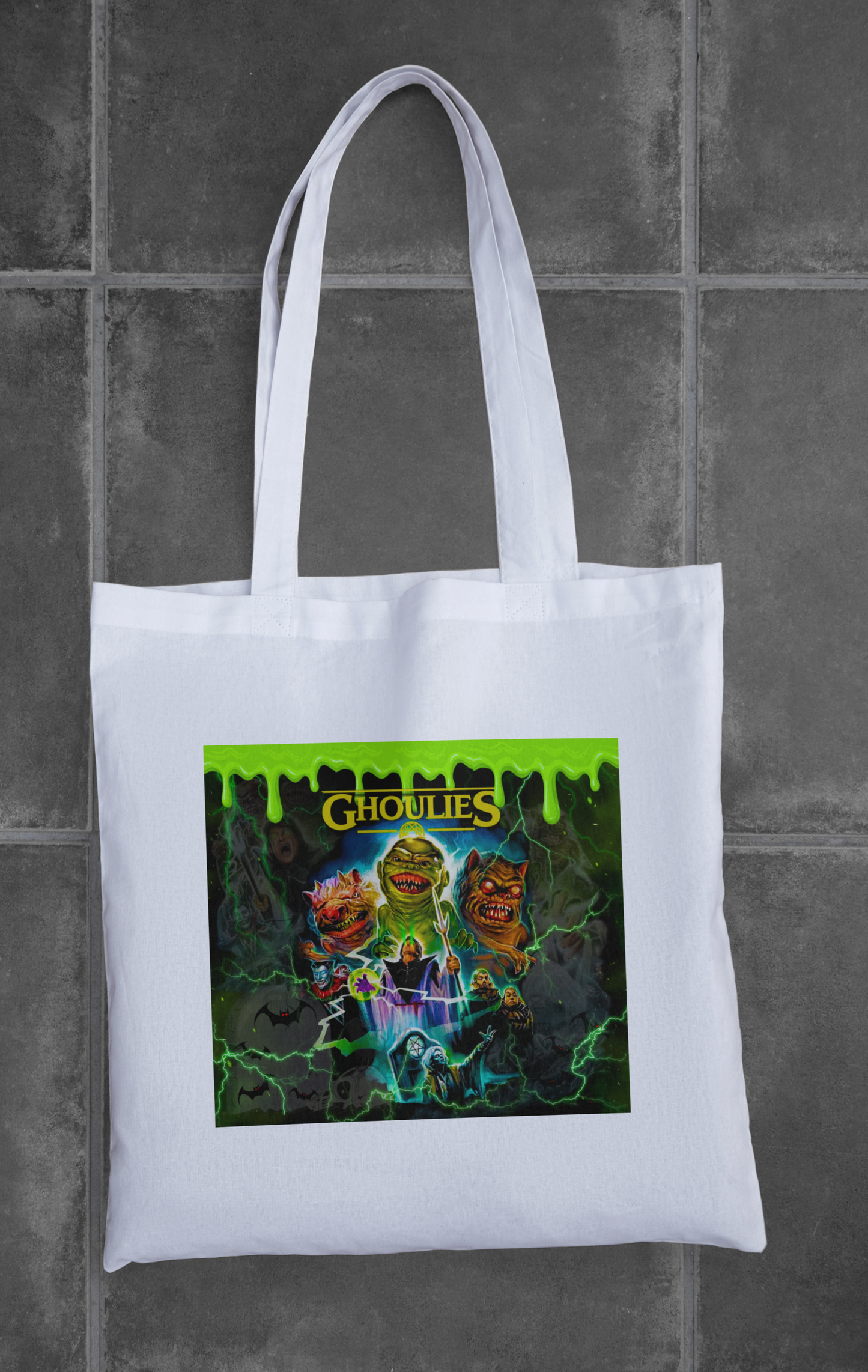 Ghoulies (Green Drips) Tote Bag
