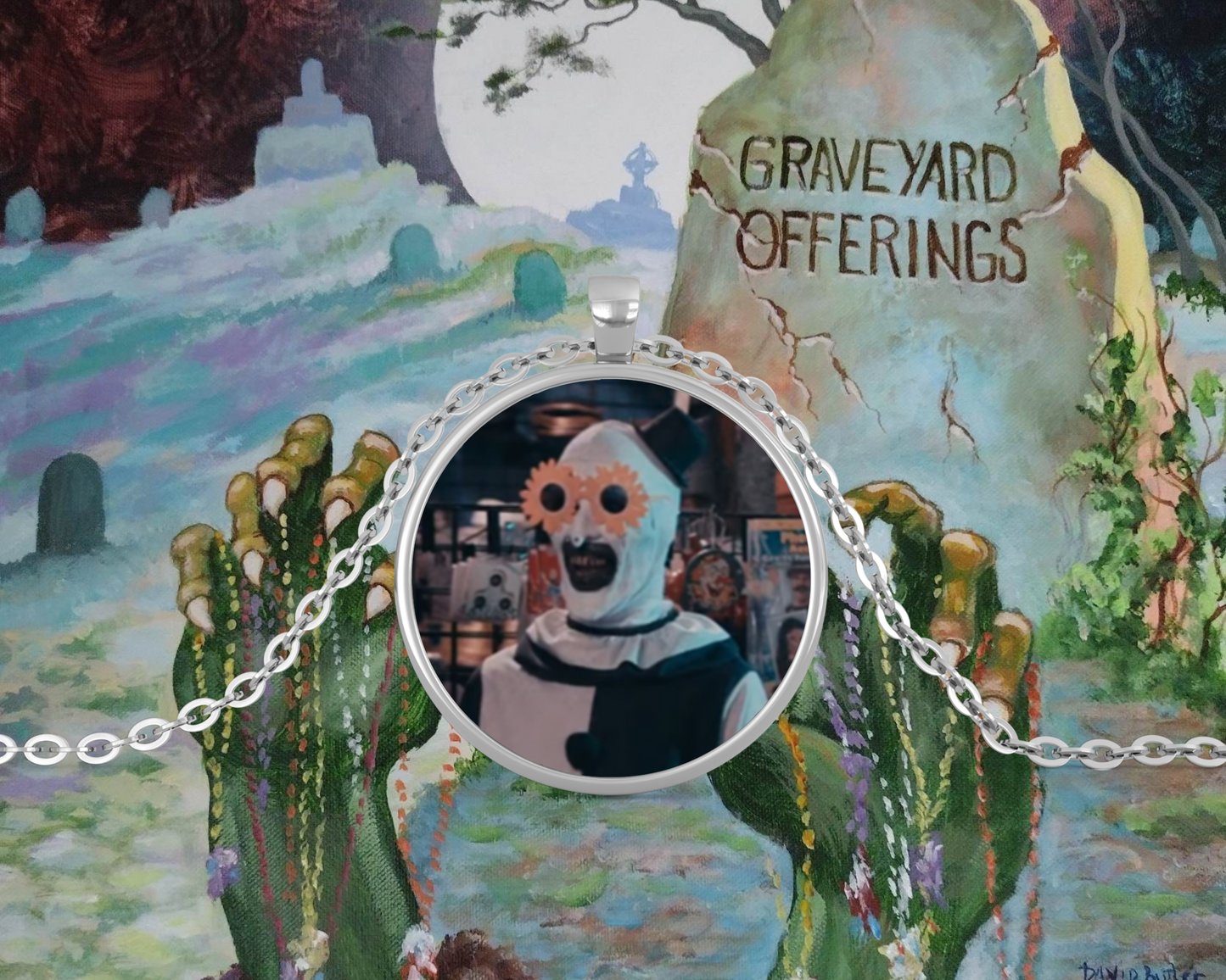 Art the Clown with Glasses Necklace