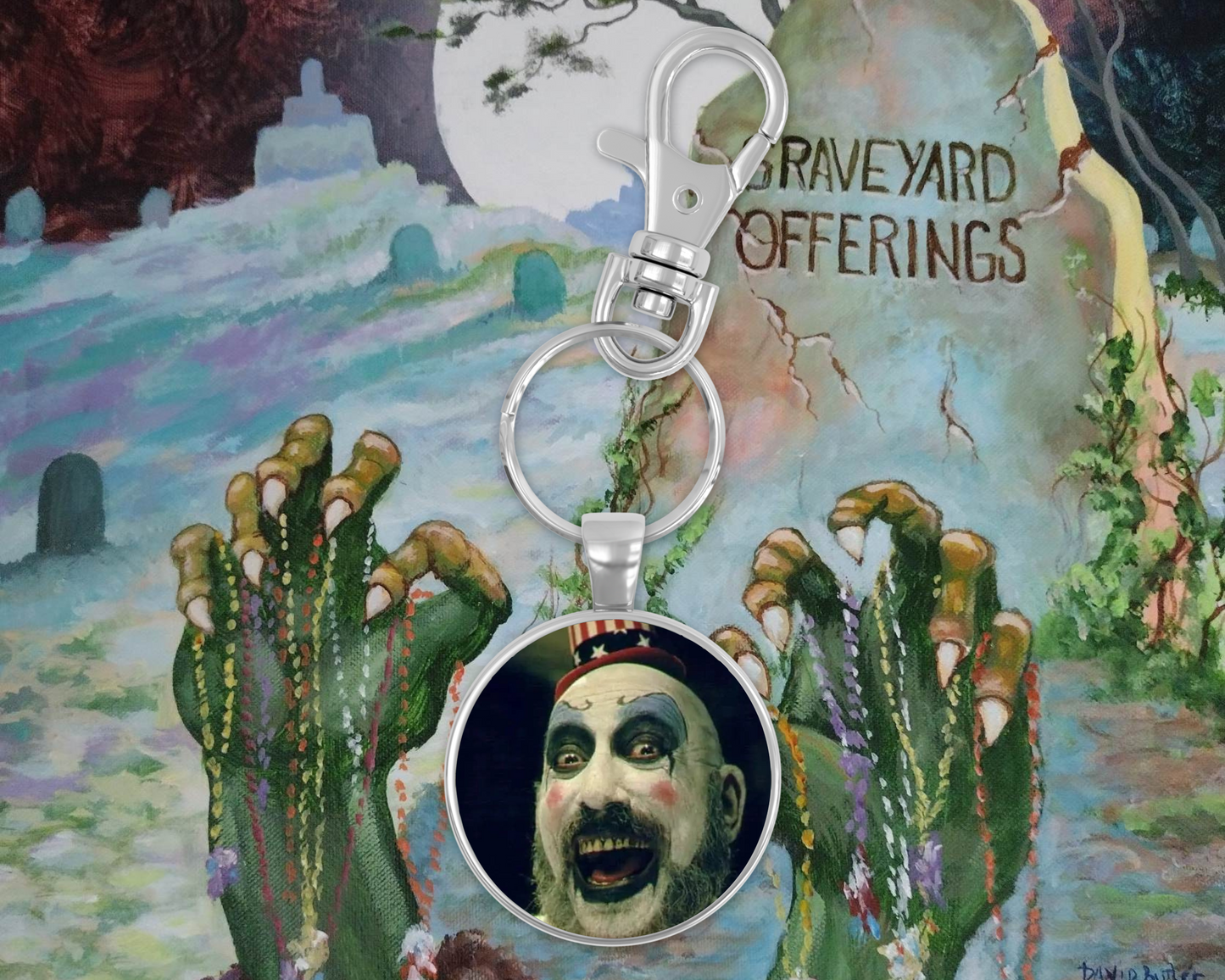 Captain Spaulding Round Keychain