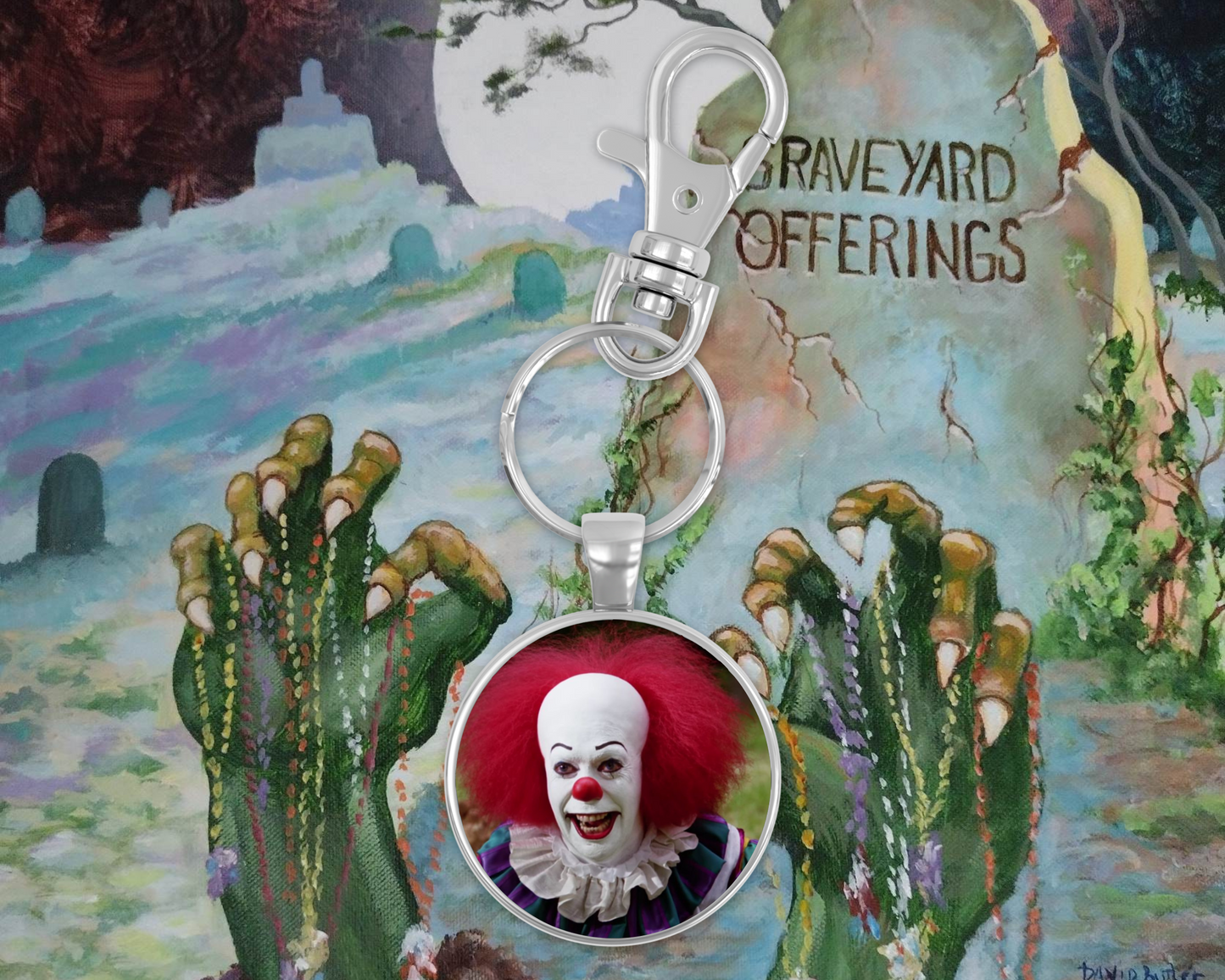 Pennywise Round Keychain