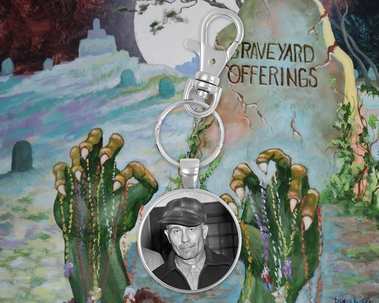 Ed Gein Round Keychain
