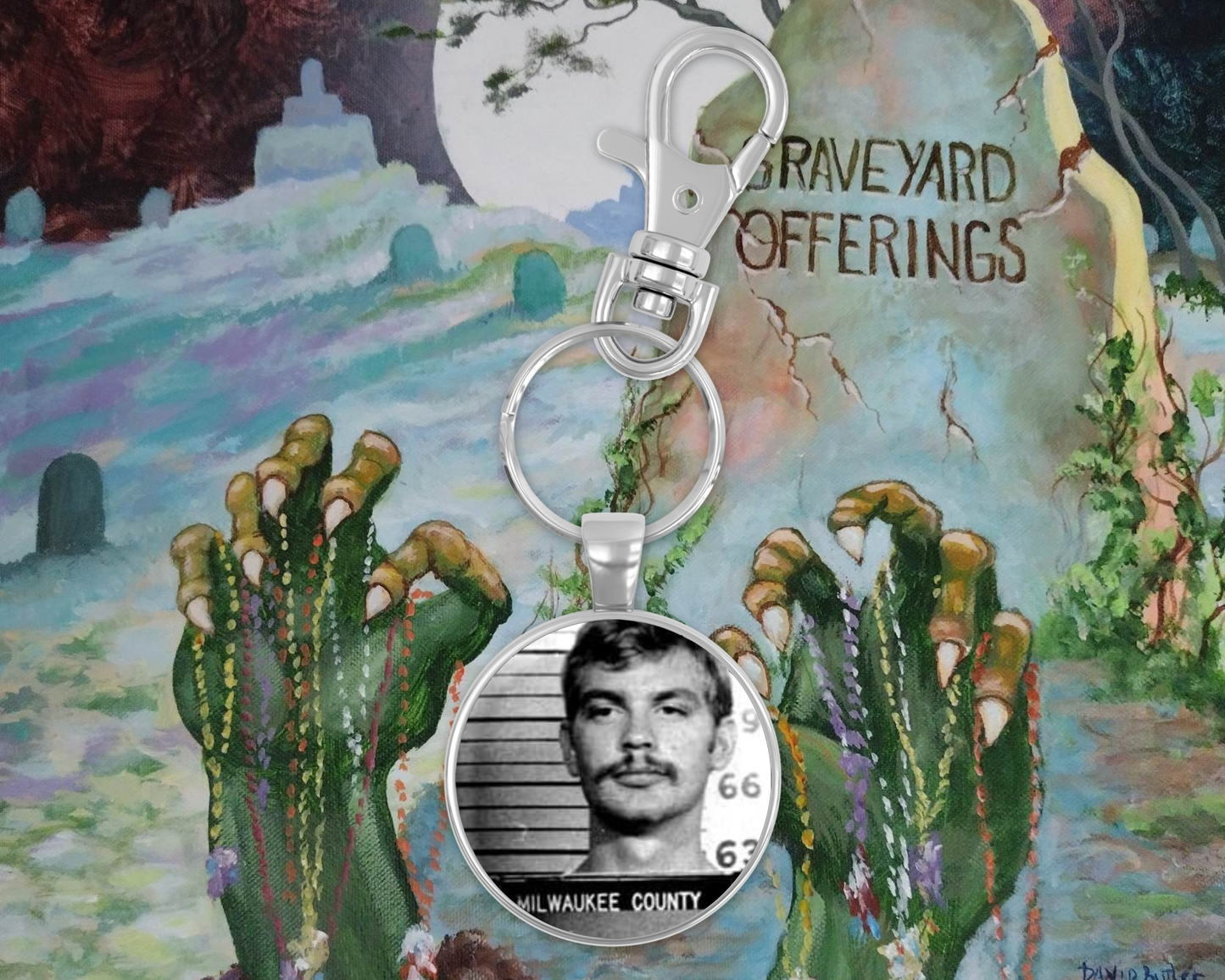 Jeffrey Dahmer Round Keychain