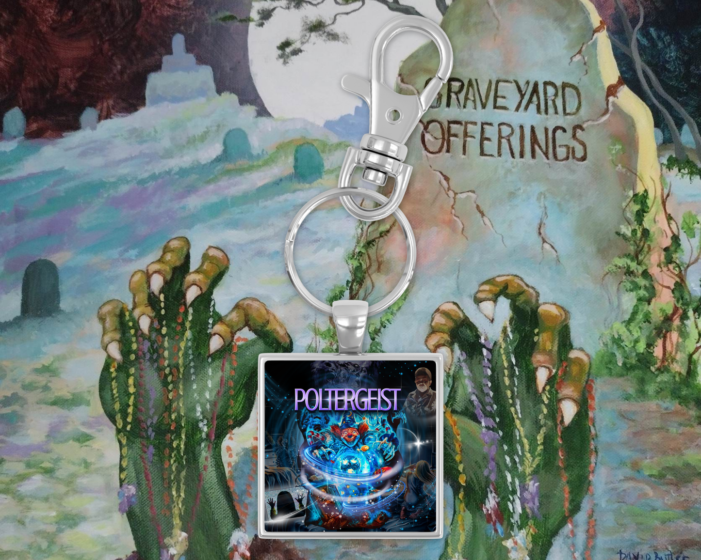 Poltergeist Square Keychain