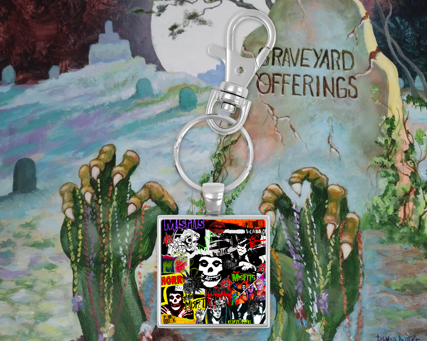 Misfits Square Keychain