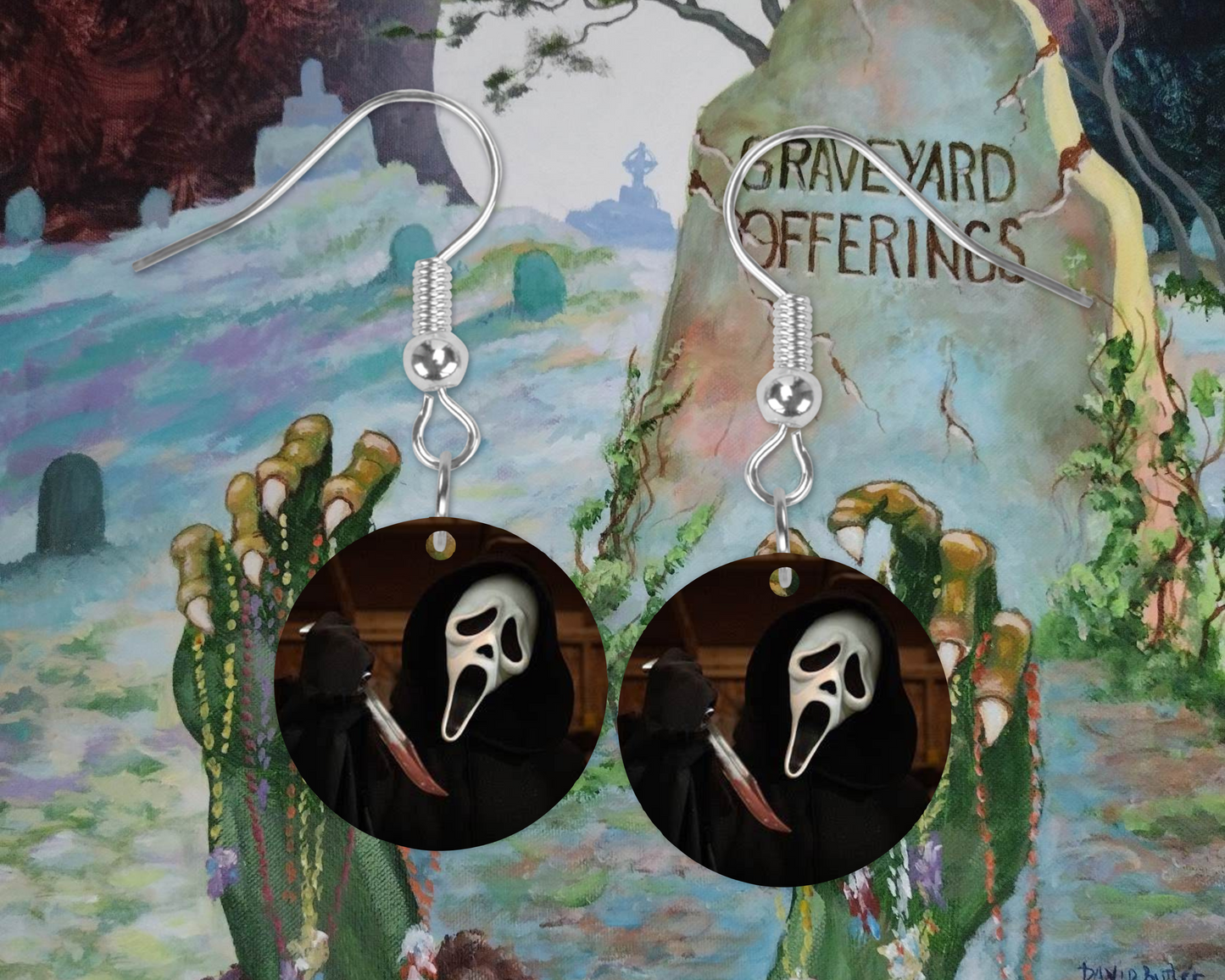 Ghostface Earrings