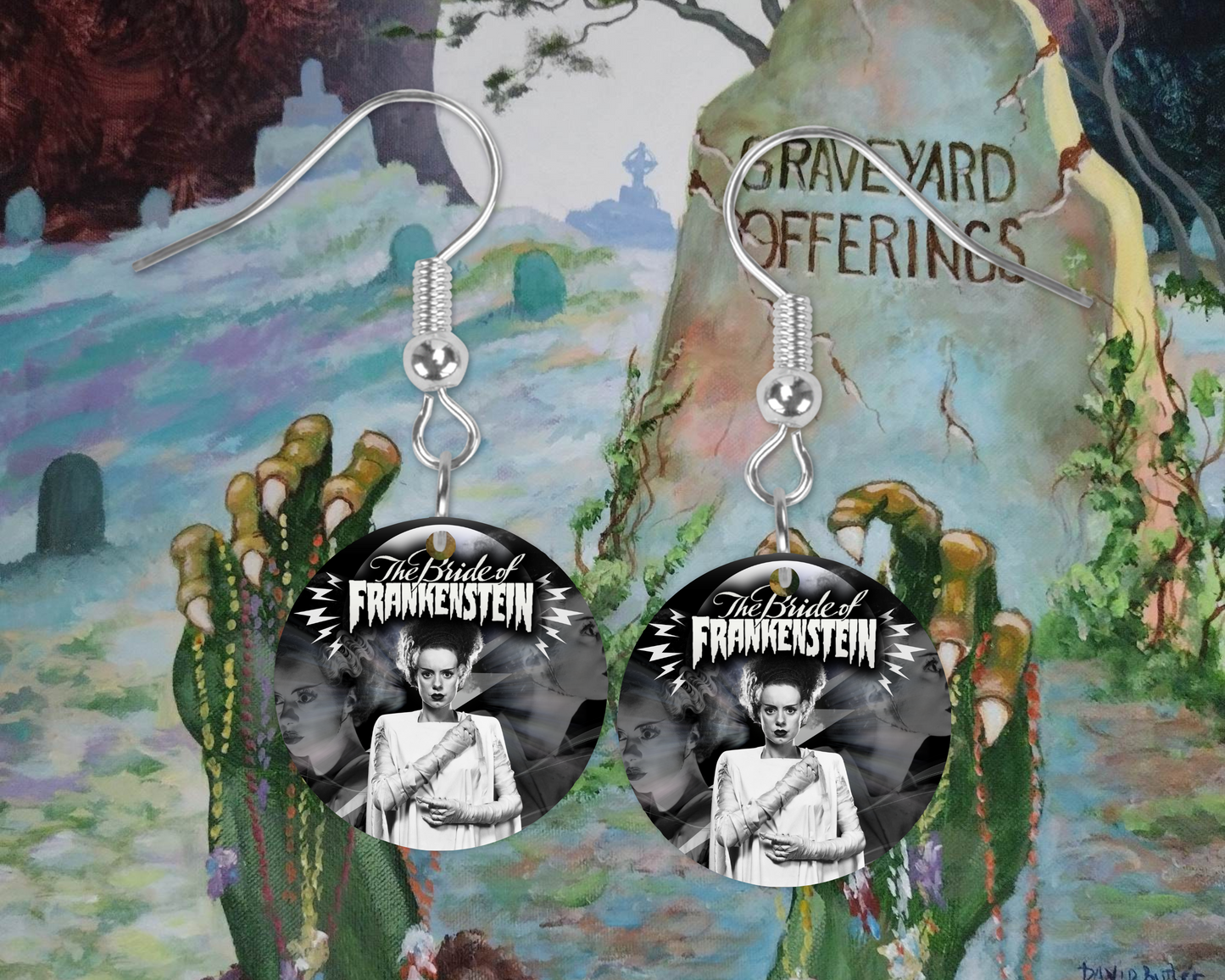Bride of Frankenstein Earrings