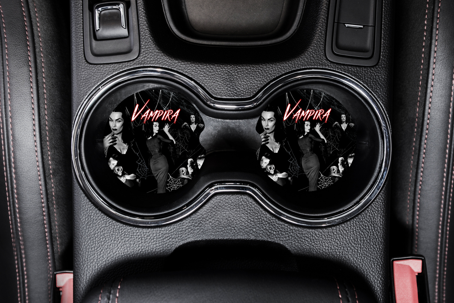Vampira Car Coaster set of 2