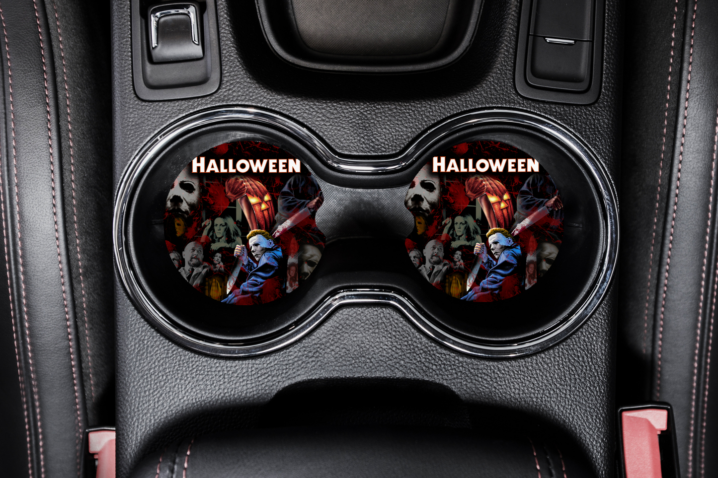Halloween Car Coaster set of 2