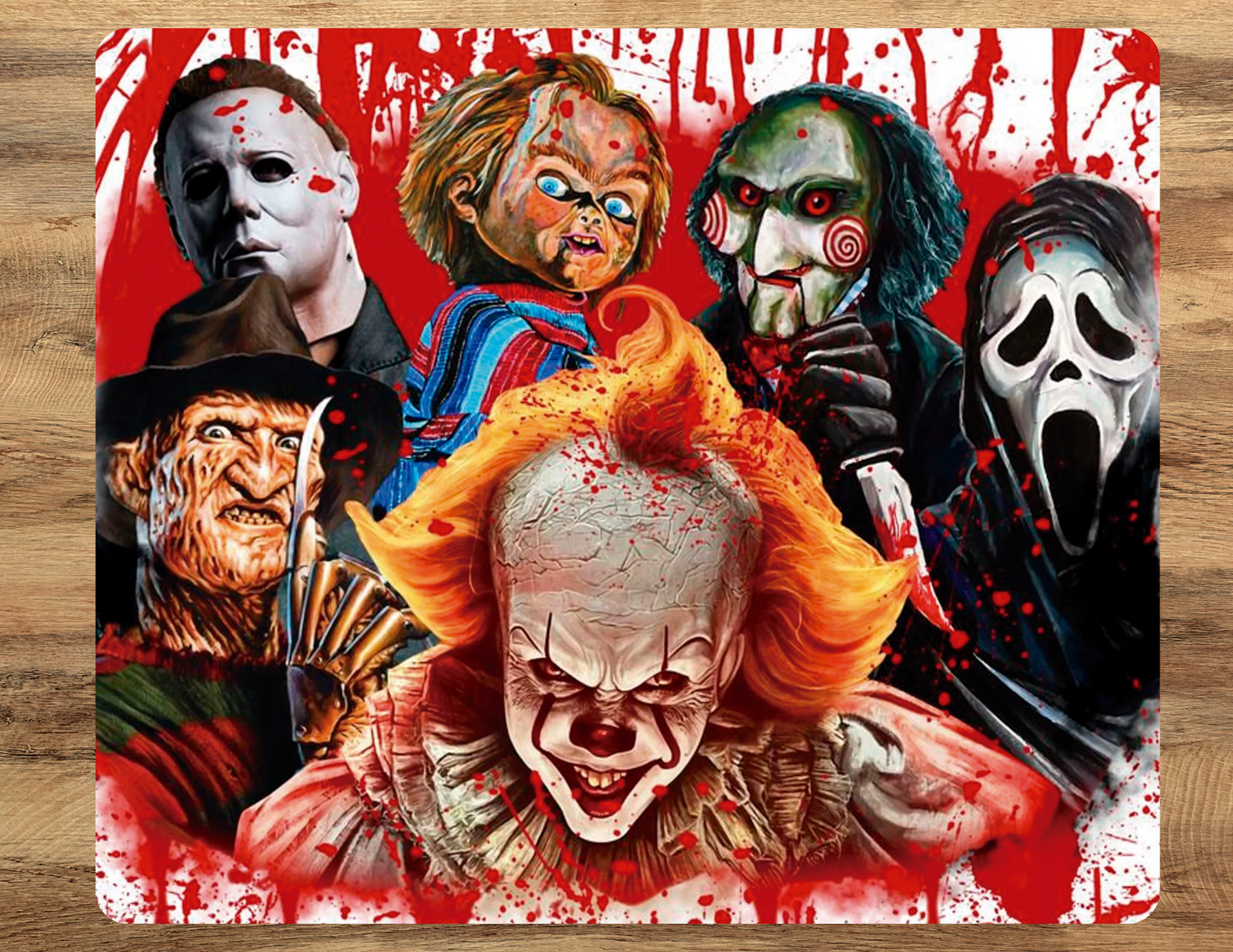Horror Icons Mouse Pad