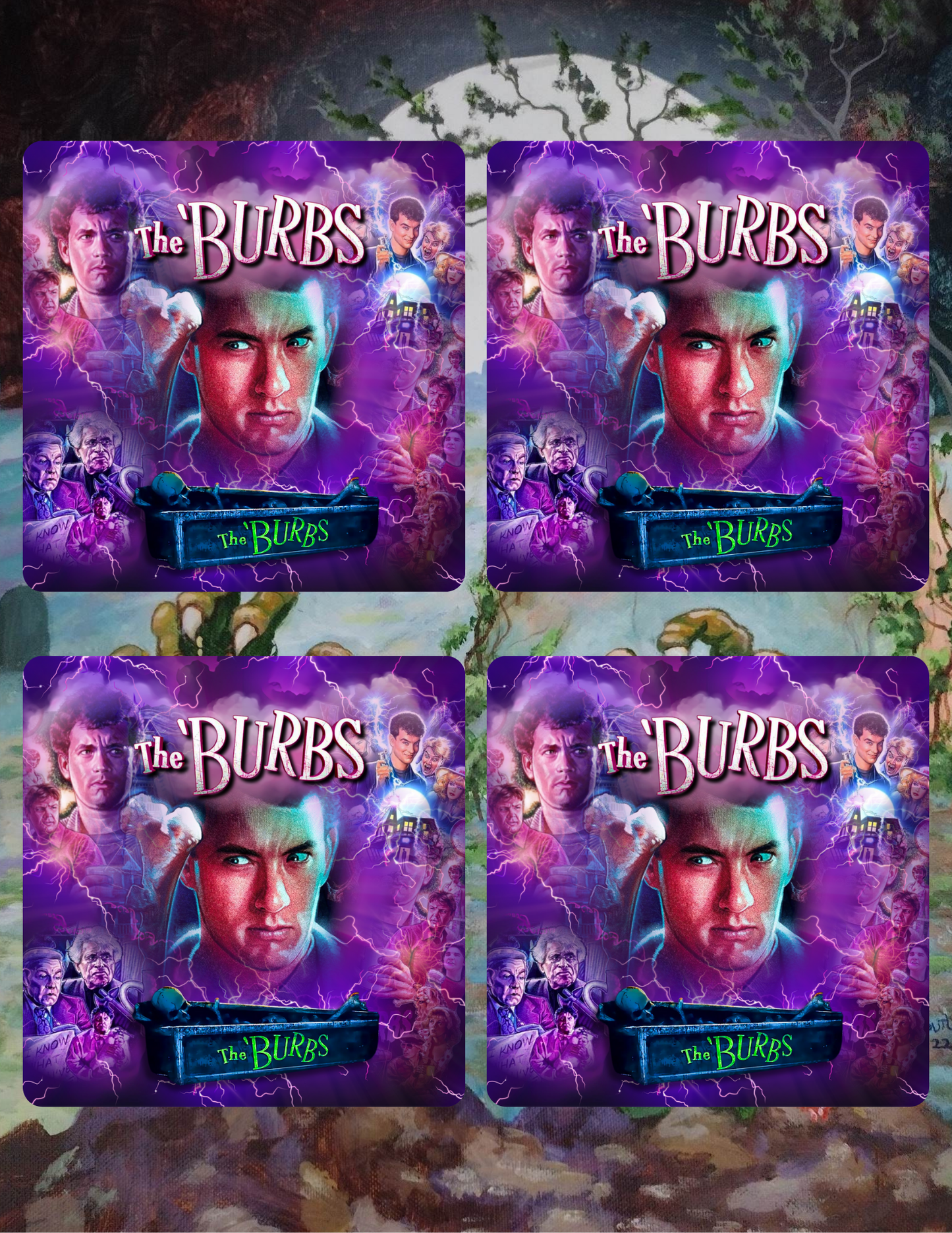 The Burbs set of 4 Coaster