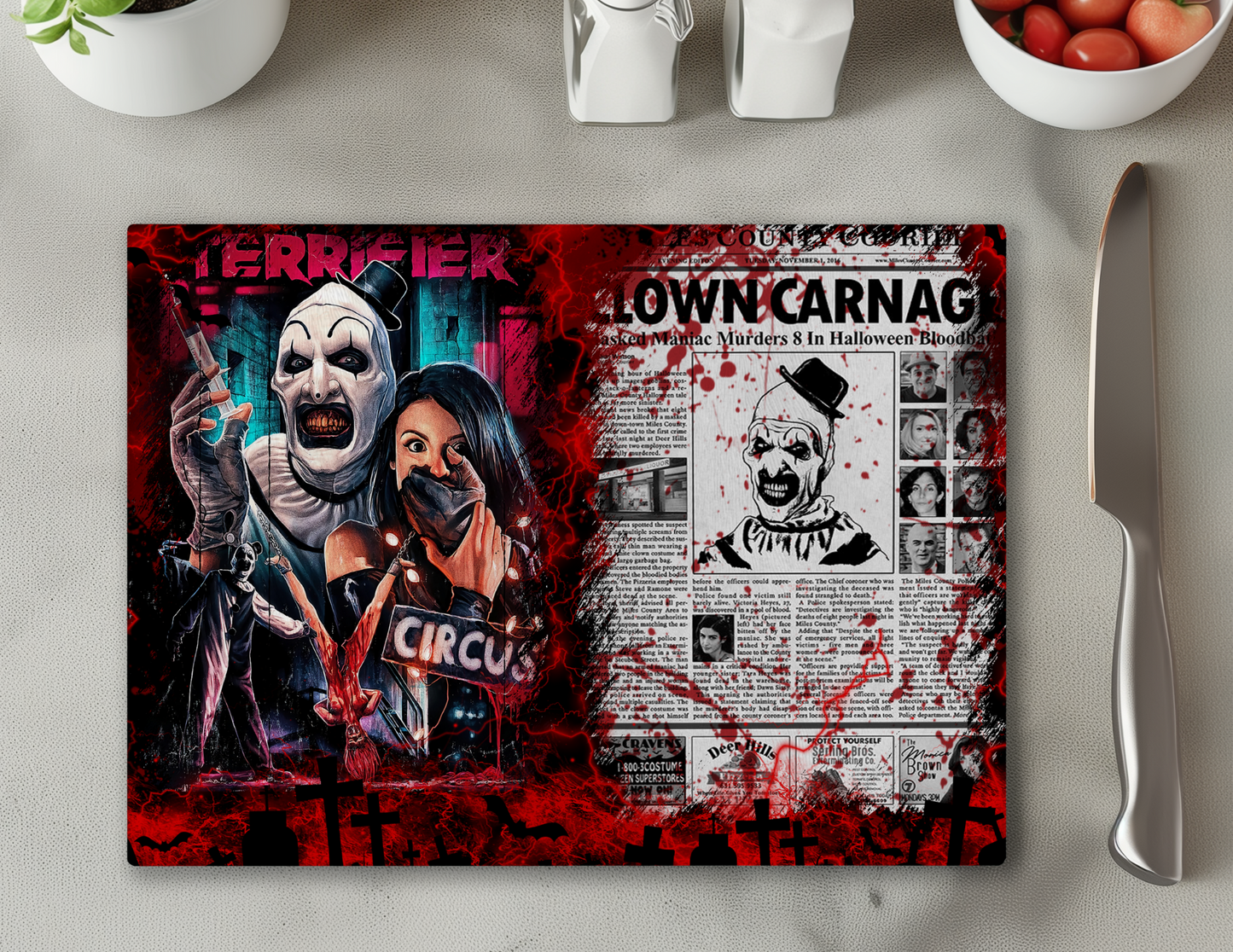 Art the Clown Cutting Board