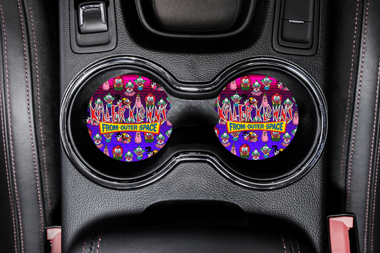 Killer Klowns Car Coaster set of 2