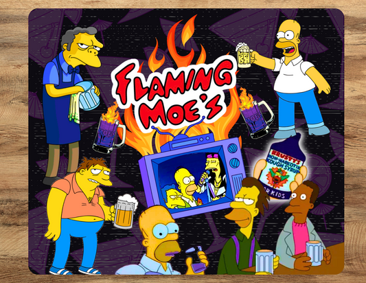 Flaming Moe's Mouse Pad