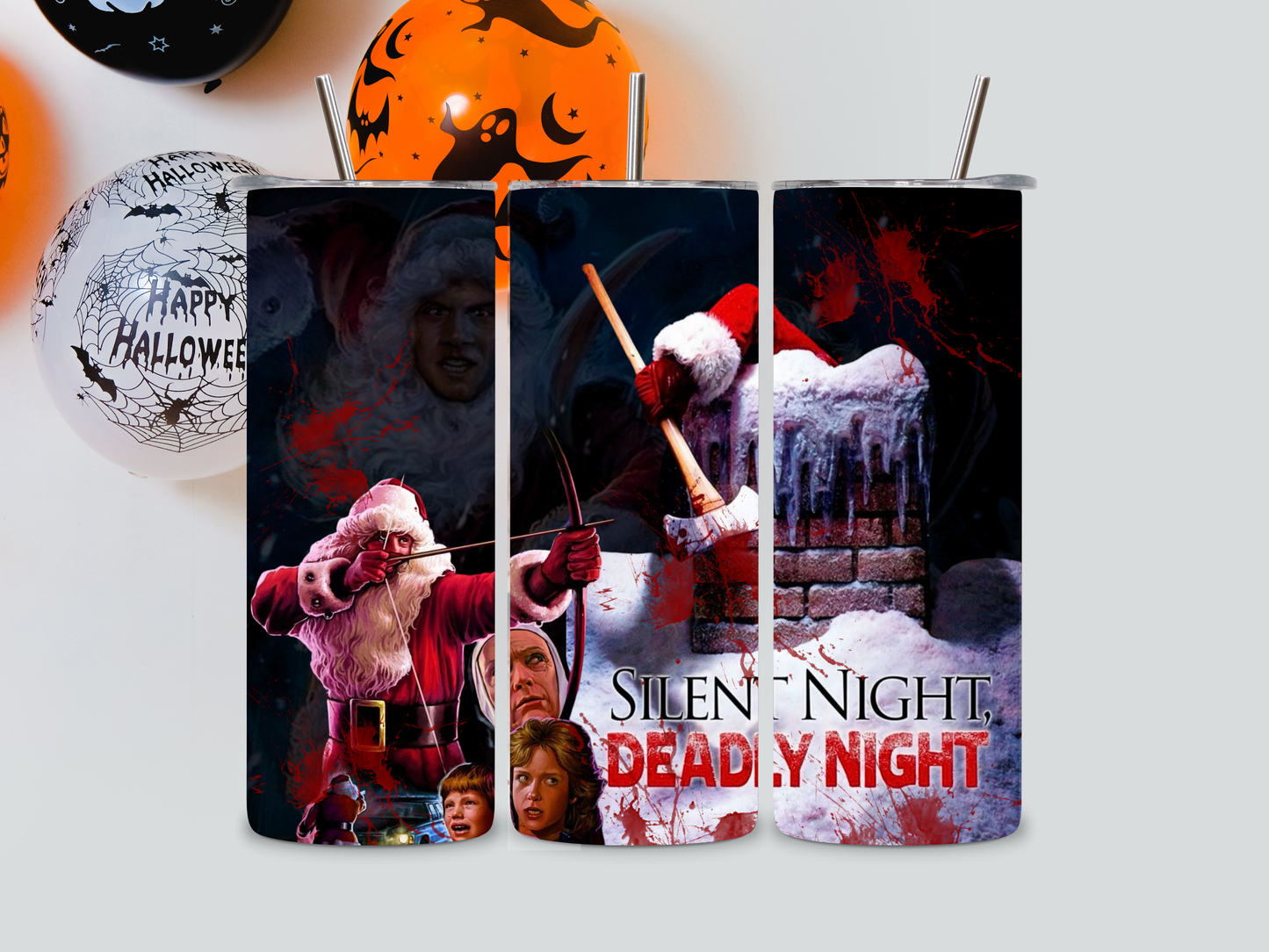 Silent Night Deadly Night Tumbler