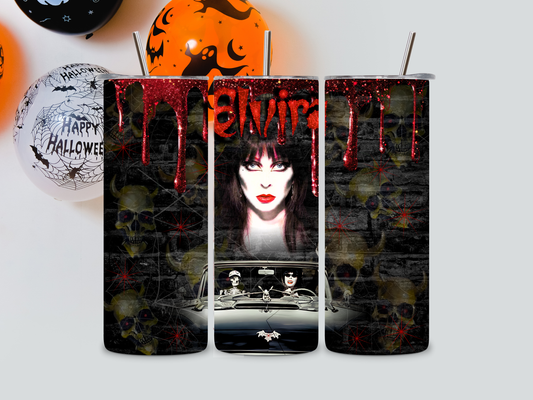 Elvira in Car Tumbler