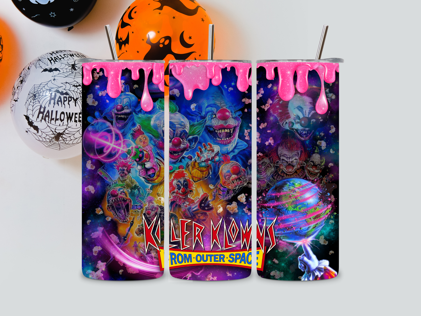 Killer Klowns (Pink Drips) Tumbler