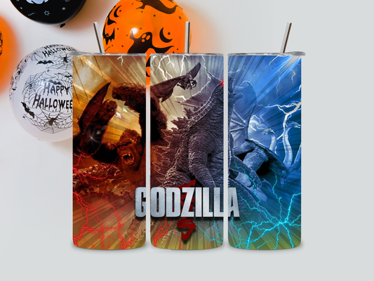 Godzilla and Kong Tumbler