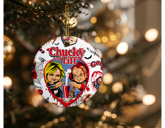 Chucky and Tiffany Ornament