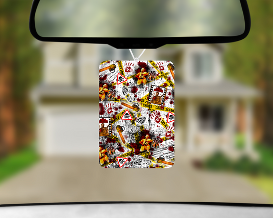 Texas Chainsaw Collage Air Freshener